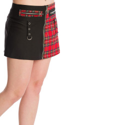 Miniskirt Punk bicolor Scottish
