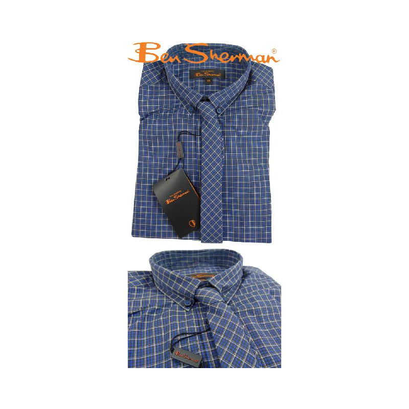 B.S shirt with Button-Down tie