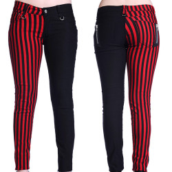 Tight pants bicolor stripes