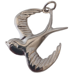 Swallow pendant with cord