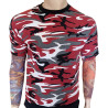Red camouflage T-shirt