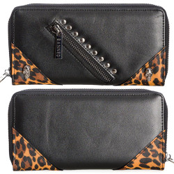 Long leopard wallet