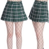 Minifalda escocesa verde