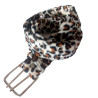 Cinturón leopardo con doble cierre