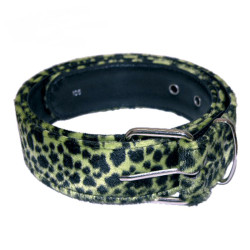 Cinturón leopardo verde
