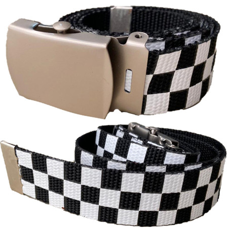 Ska fabric belt with buckle