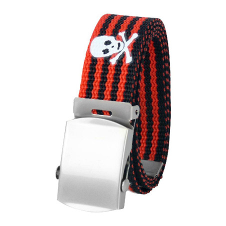 Pirate fabric belt with buckle