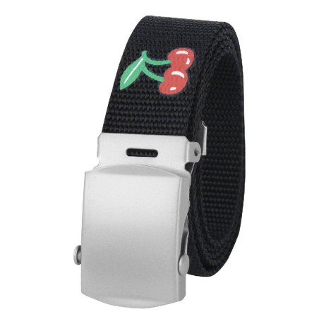 Cinturón tela con hebilla Cerezas