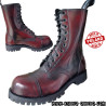 Toe boots 10 holes Leather Burgundy Rub Off ALTERCORE