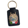 Leather keychain Vespa Club d'Italia
