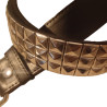 3-row pyramid spikes belt