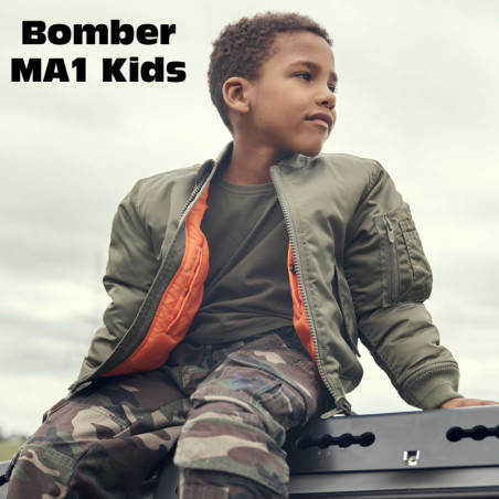 MA1 bomber jacket children's size, olive green