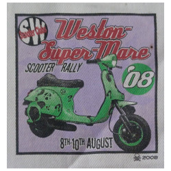 Weston Super Mare Scooter Rally Patch 2008