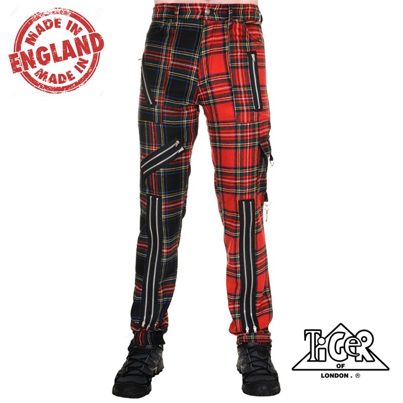 Pantalón Punk cremalleras Tiger