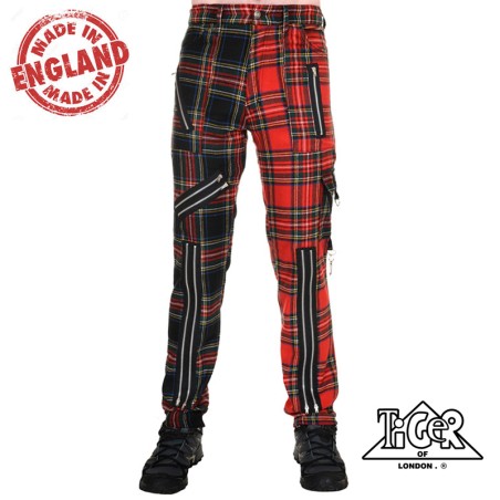 Pantalón Punk cremalleras Tiger