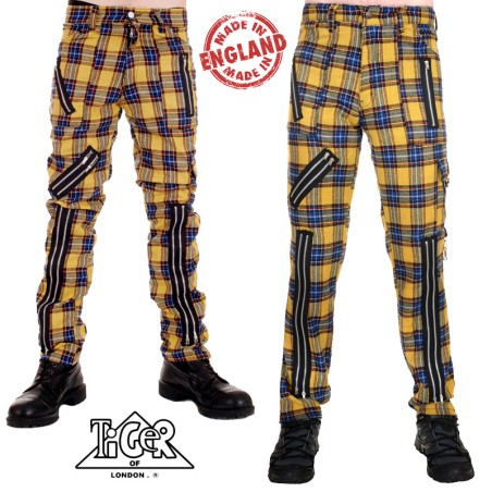 Pantalón Punk cremalleras Tiger