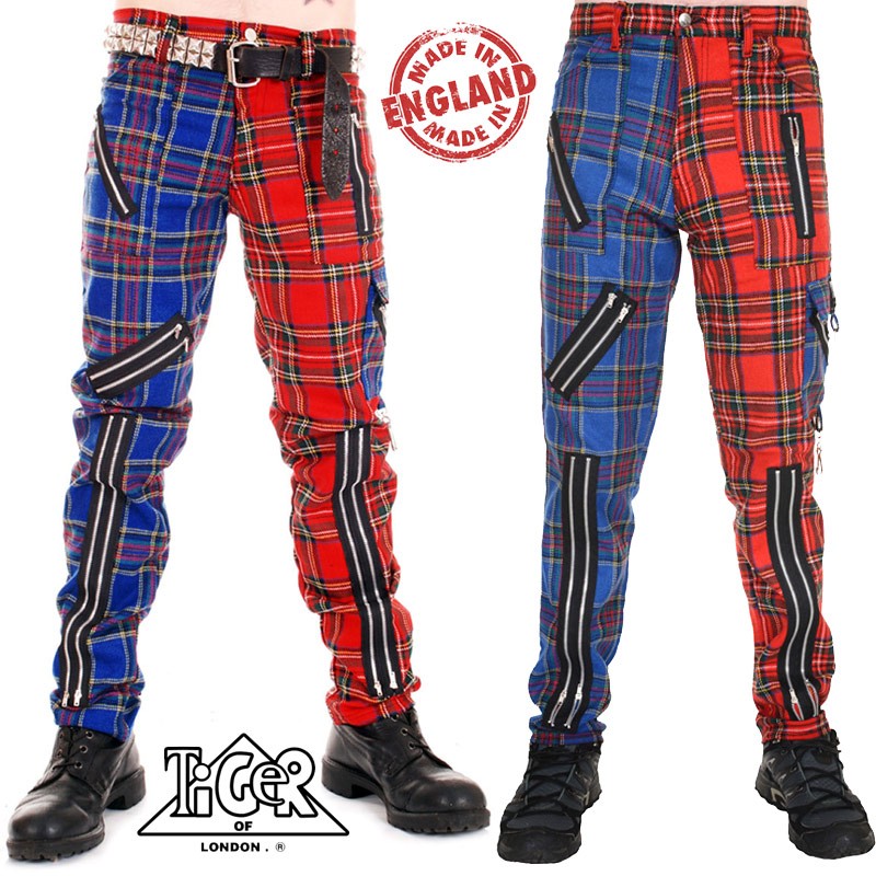 Pantalón Punk cremalleras Tiger