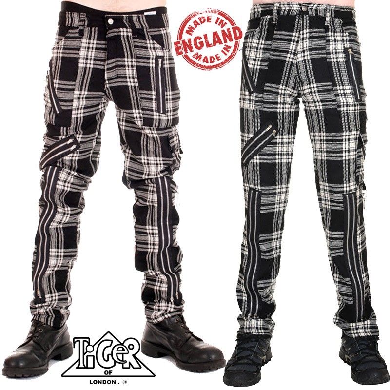 Pantalón Punk cremalleras Tiger
