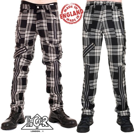 Pantalón Punk cremalleras Tiger
