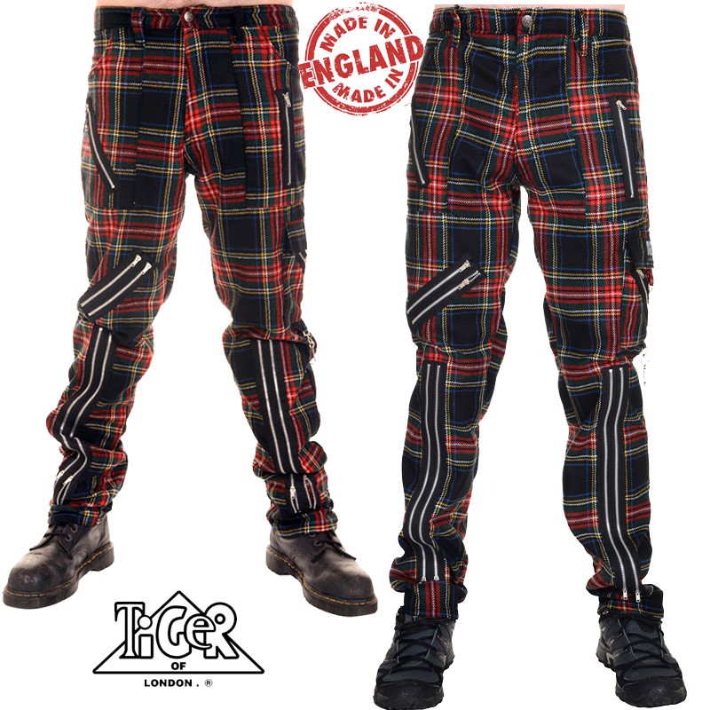 Pantalón Punk cremalleras Tiger