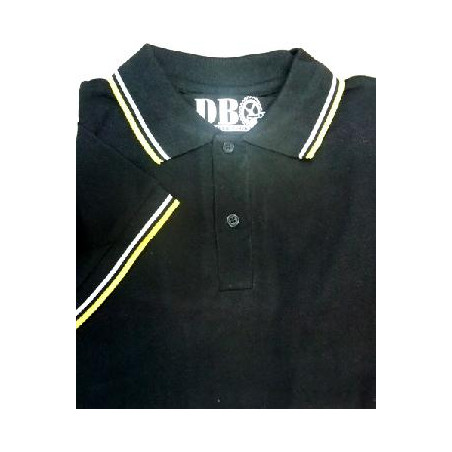 Black polo shirt with stripes Barrio Obrero