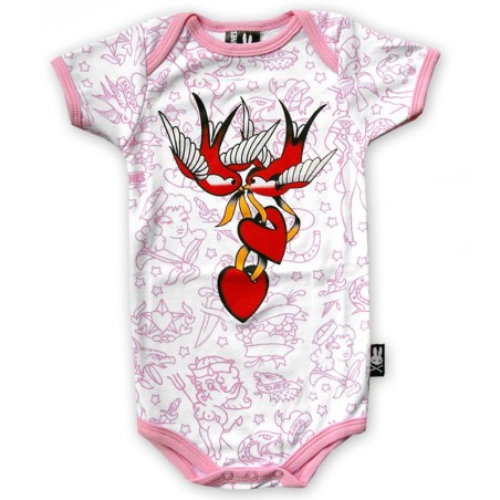 Baby Bodysuit Tattoo style