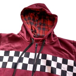 Ska sweatshirt with wine zipper