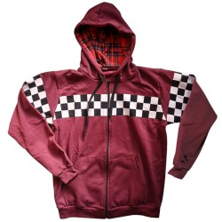 Ska sweatshirt with wine zipper