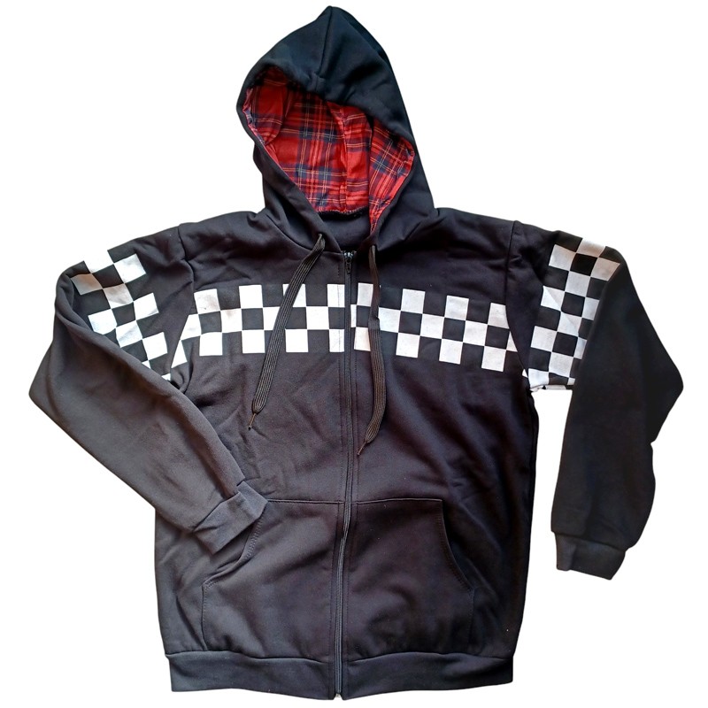 Ska sweatshirt with black zipper