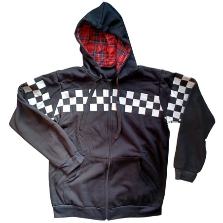 Ska sweatshirt with black zipper