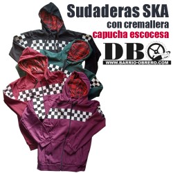 Ska sweatshirt with wine zipper