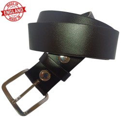 Dark brown interchangeable leather belt