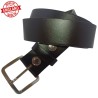 Dark brown interchangeable leather belt
