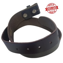 Dark brown interchangeable leather belt