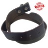 Dark brown interchangeable leather belt