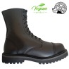 Vegan boots with metal toe cap