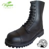 Vegan boots with metal toe cap