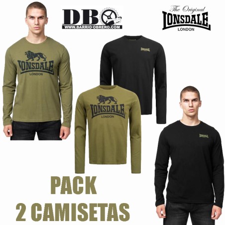 Pack 2 long sleeve t-shirts Lonsdale