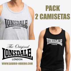 Pack 2 Lonsdale tank tops
