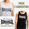 Pack 2 Lonsdale tank tops