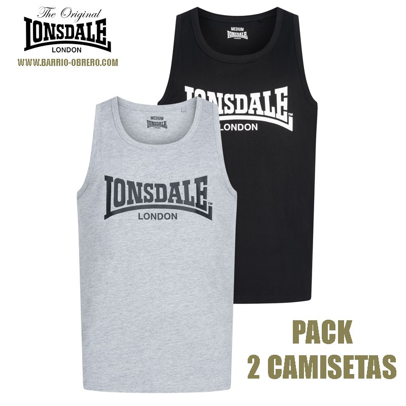 Pack 2 camisetas tirantes Lonsdale