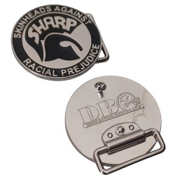 Anti-racist SHARP Skinheads belt buckle