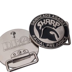 Anti-racist SHARP Skinheads belt buckle