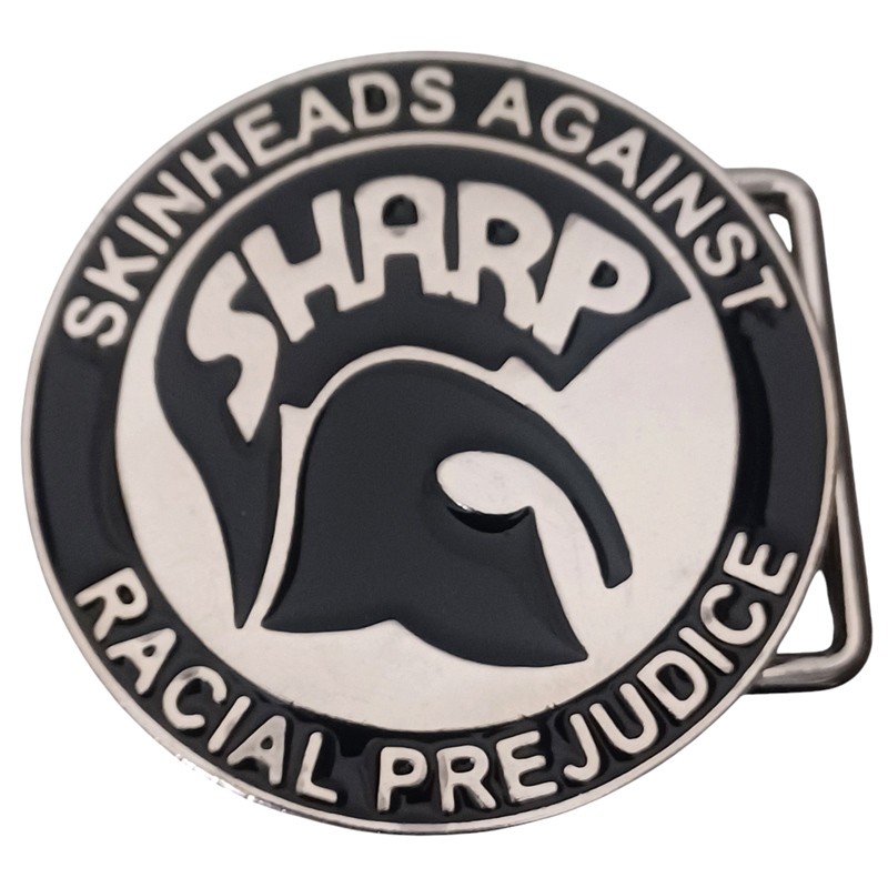 Anti-racist SHARP Skinheads belt buckle