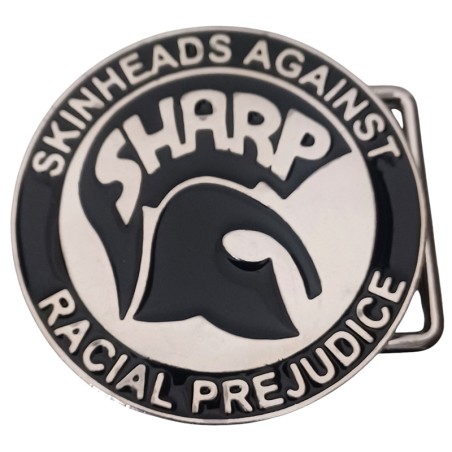 Anti-racist SHARP Skinheads belt buckle