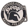 Anti-racist SHARP Skinheads belt buckle
