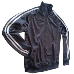 Sudadera lisa training con cremallera