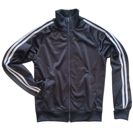 Plain training sweatshirt with zipper