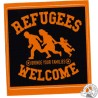 Refugees welcome vinyl adhesive