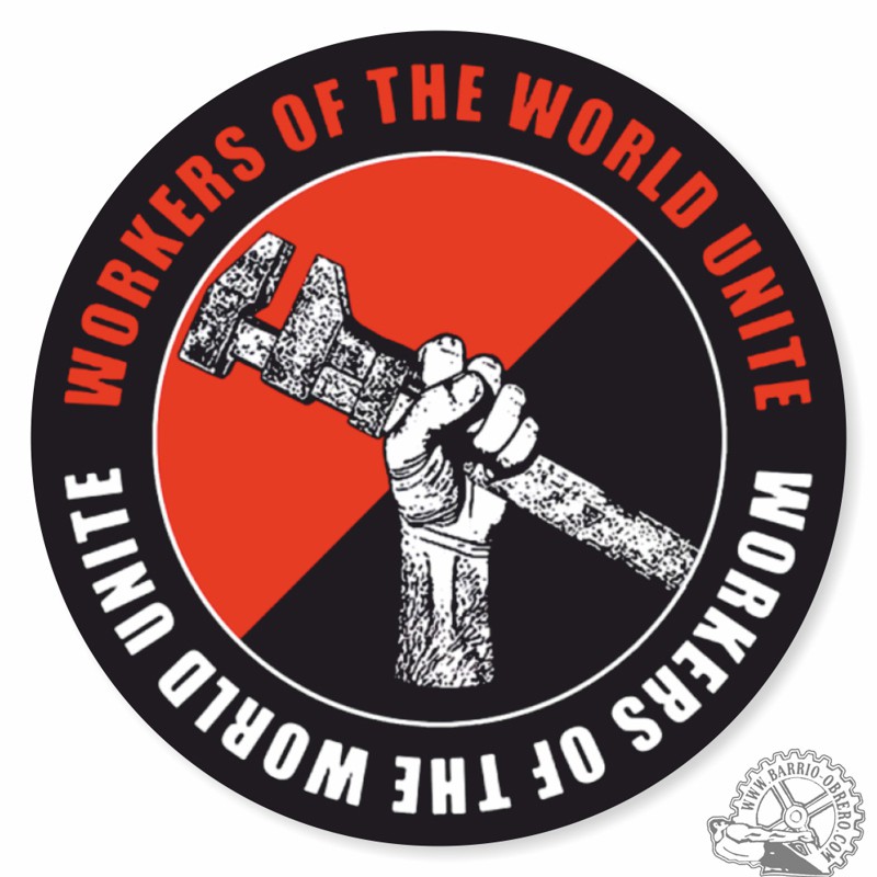 Workers Unite vinyl adhesive